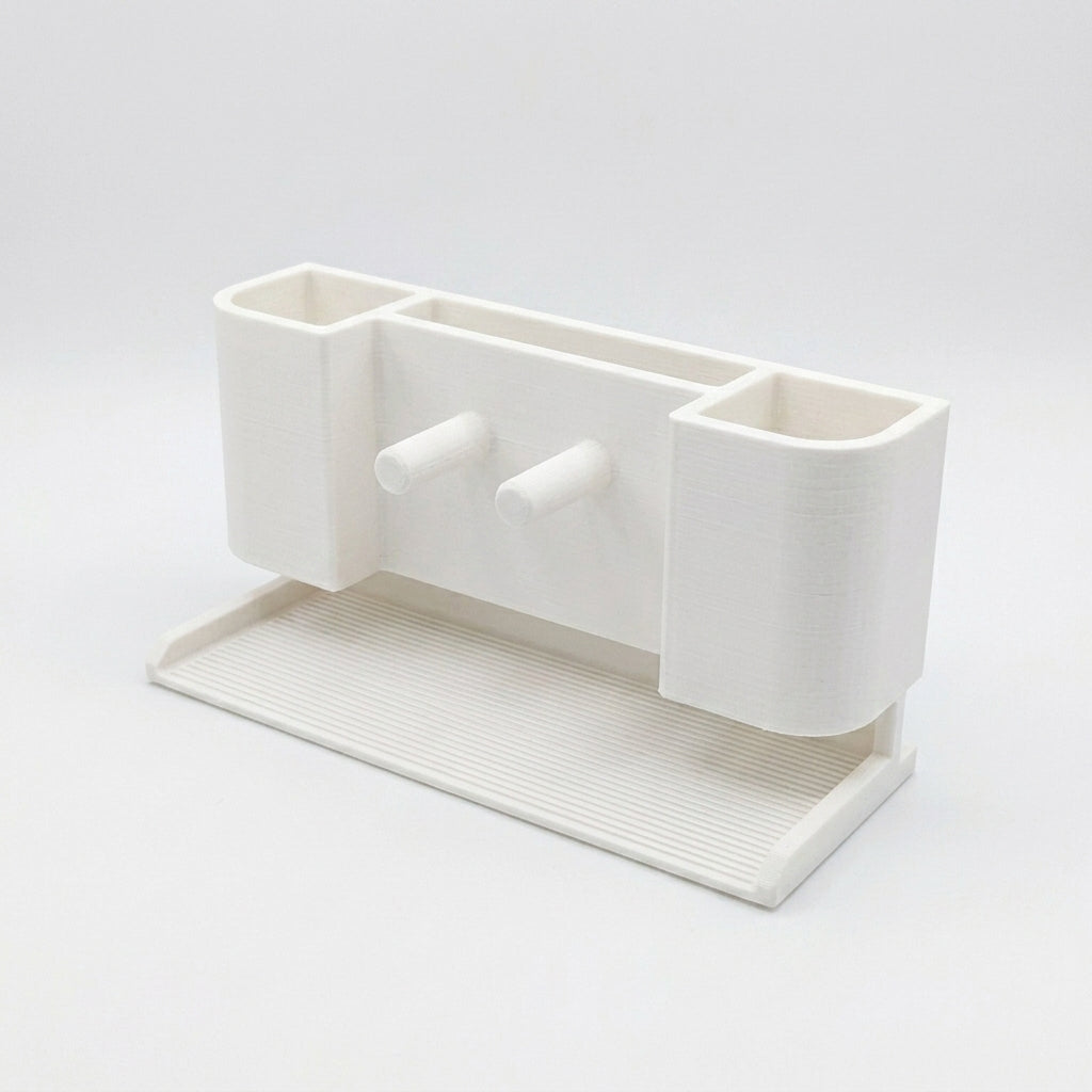 Modular Sink Caddy Sponge & Brush Organizer with Drip Tray