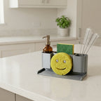 Modular Sink Caddy Sponge & Brush Organizer with Drip Tray