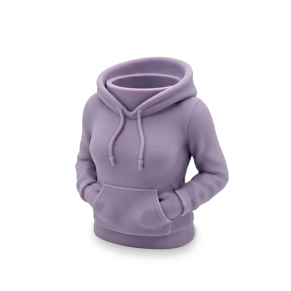 Purple hoodie on a white background