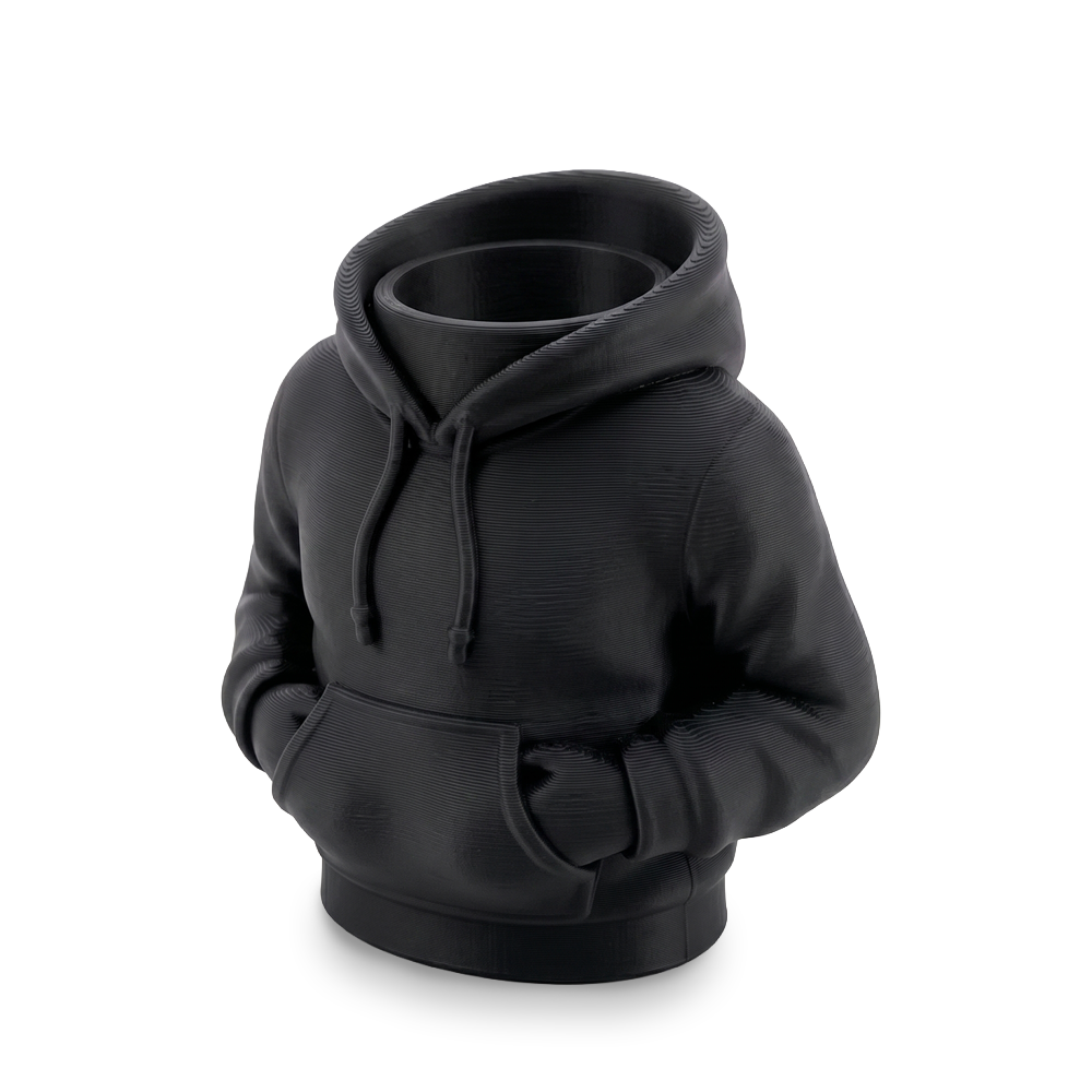 Black hoodie on a white background