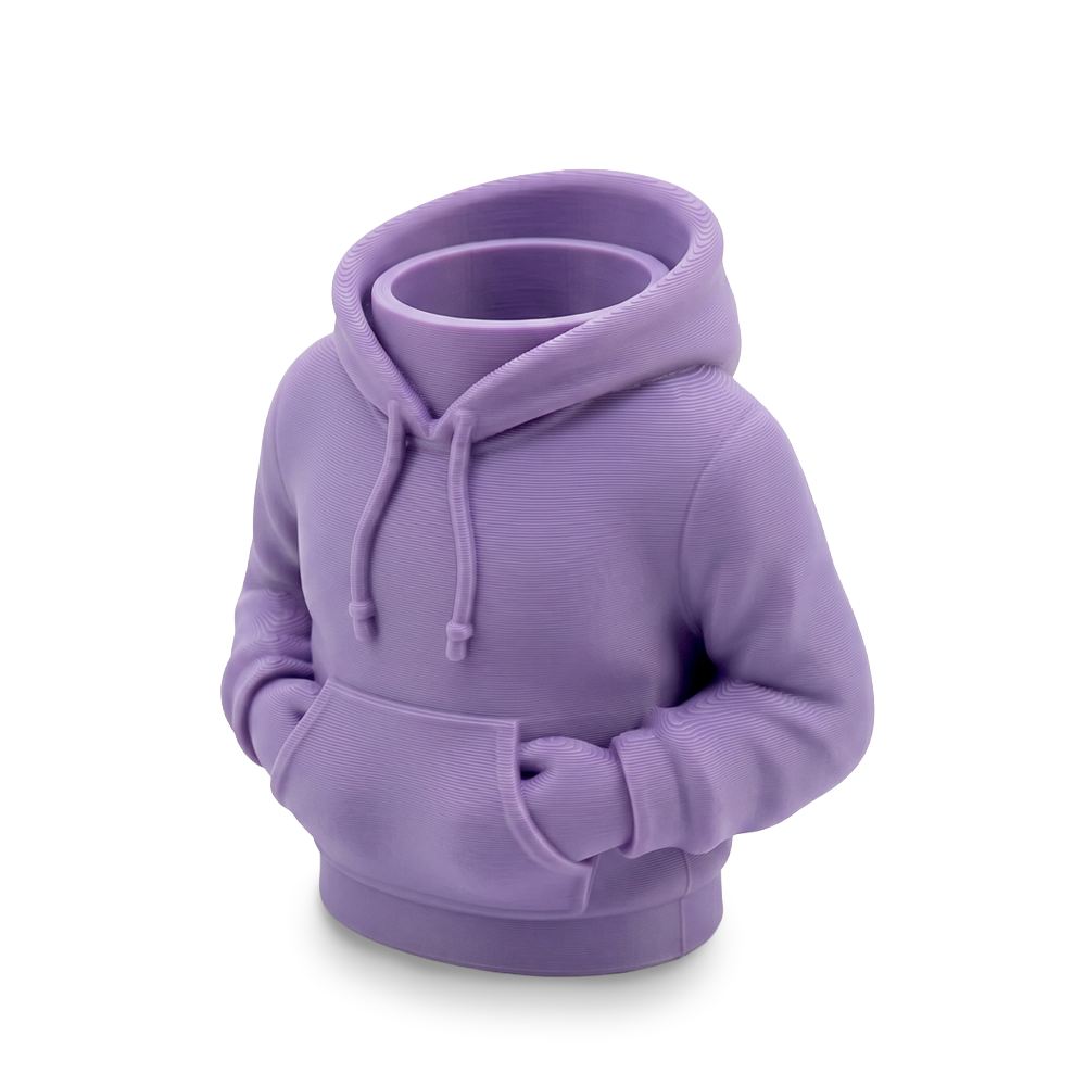 Purple hoodie on a white background